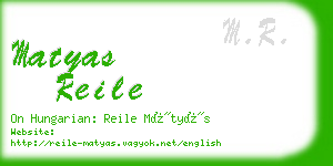 matyas reile business card